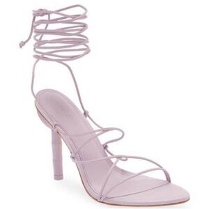 NEW Cult Gaia Soleil Ankle Tie Leather Sandals in Lavender 41 11